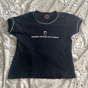 Vintage 90s baby tee. Guinness official merch!